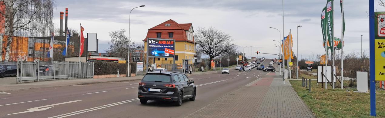 LED Werbewand für Video, Werbung in der Dieselstraße in Halle